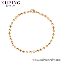 75185 Xuping Modeschmuck in China gemacht Großhandel einfache Gold Perlenarmband für Frauen